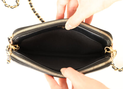 Chanel 2018 Caviar Filigree Chain Shoulder Bag