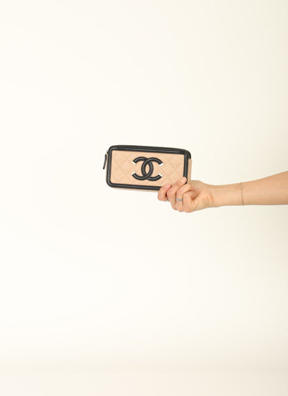 Chanel 2018 Caviar Filigree Chain Shoulder Bag