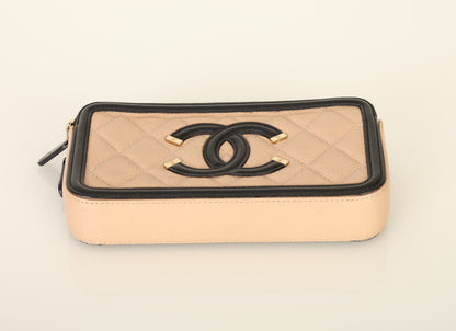 Chanel 2018 Caviar Filigree Chain Shoulder Bag