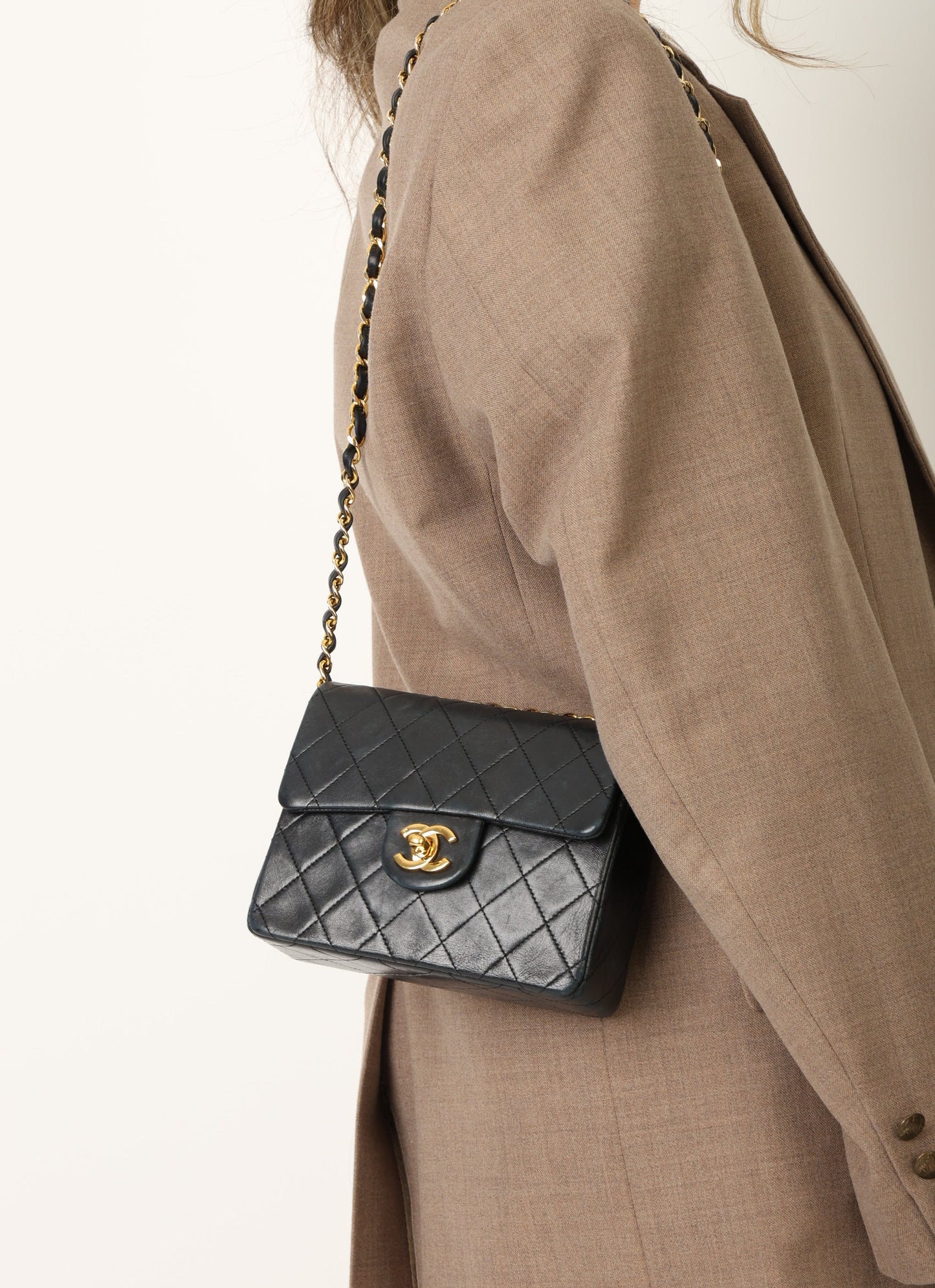 Chanel 1989 Lambskin Mini Square Flap