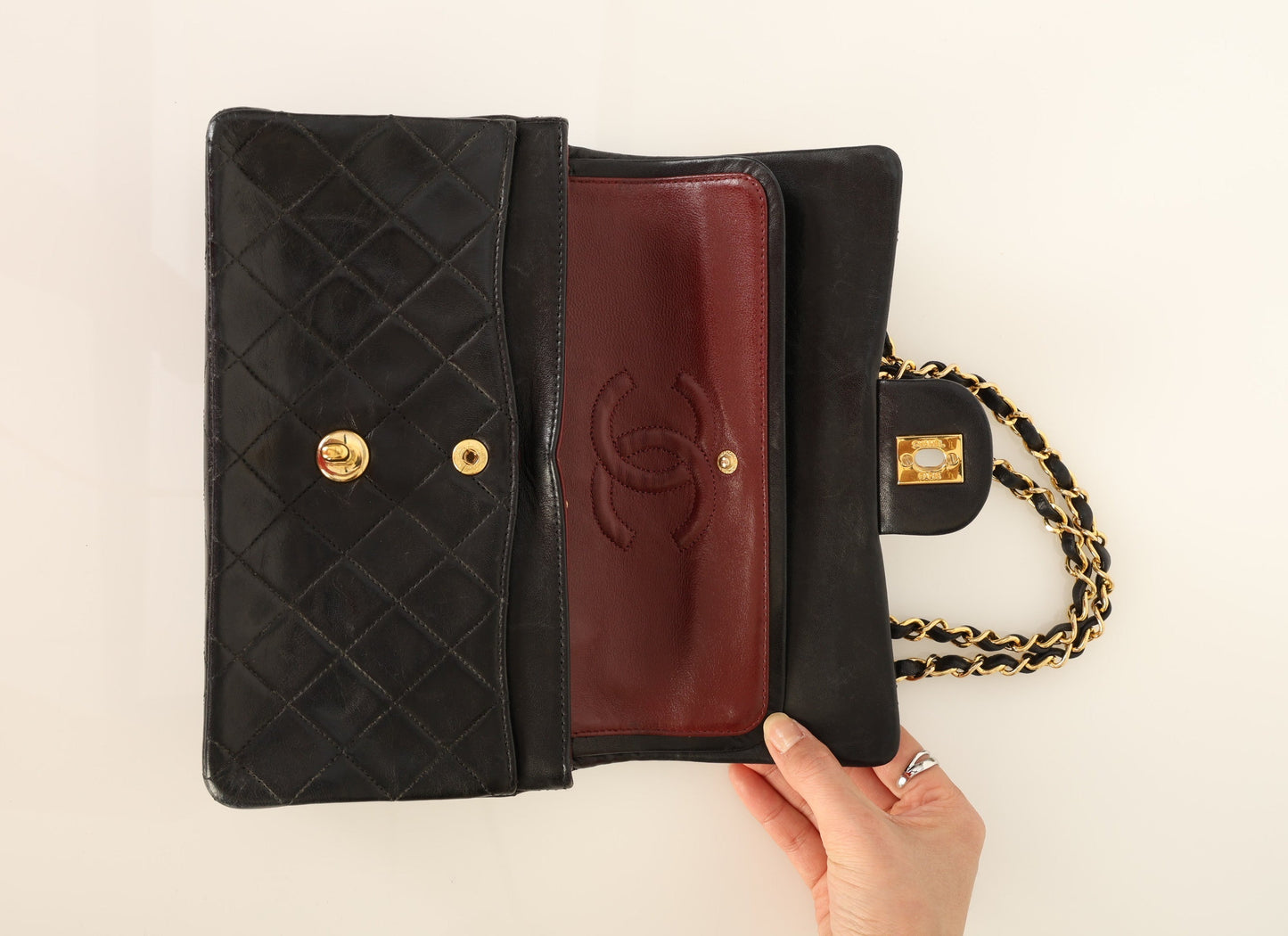 Chanel 1989 Lambskin Small Double Flap