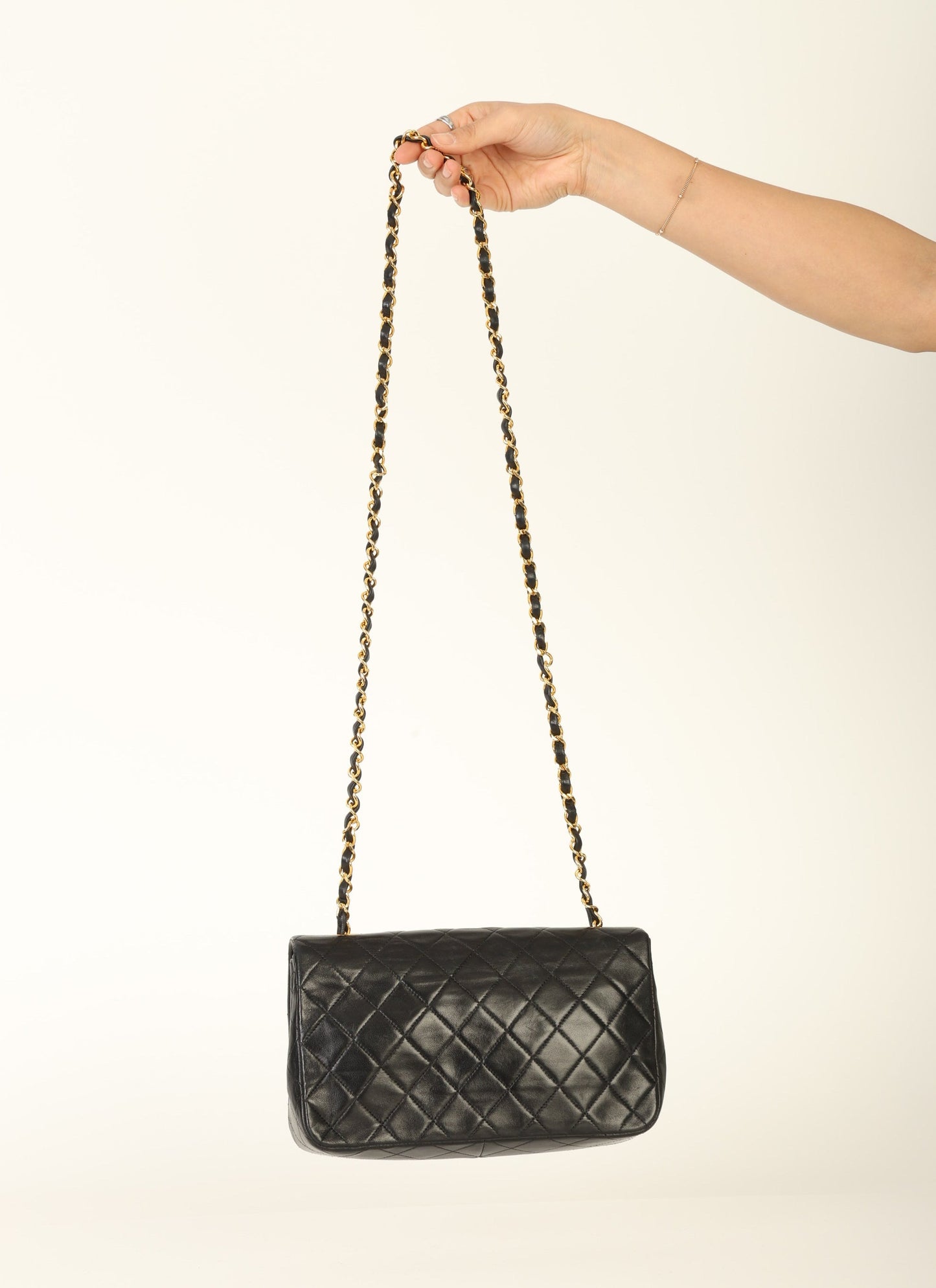 Chanel 1989 Lambskin Turnlock Medium Full Flap