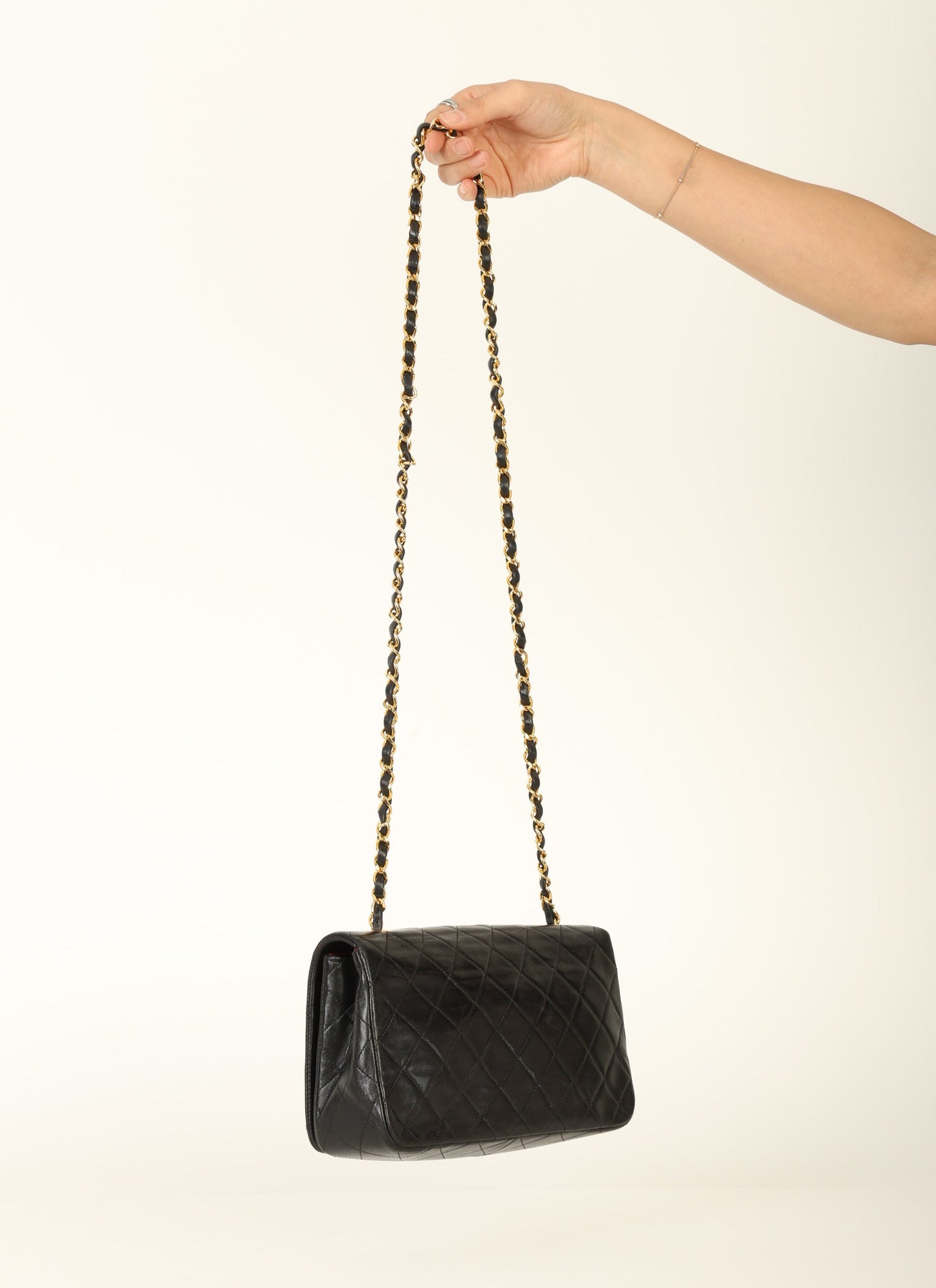 Chanel 1989 Lambskin Turnlock Medium Full Flap