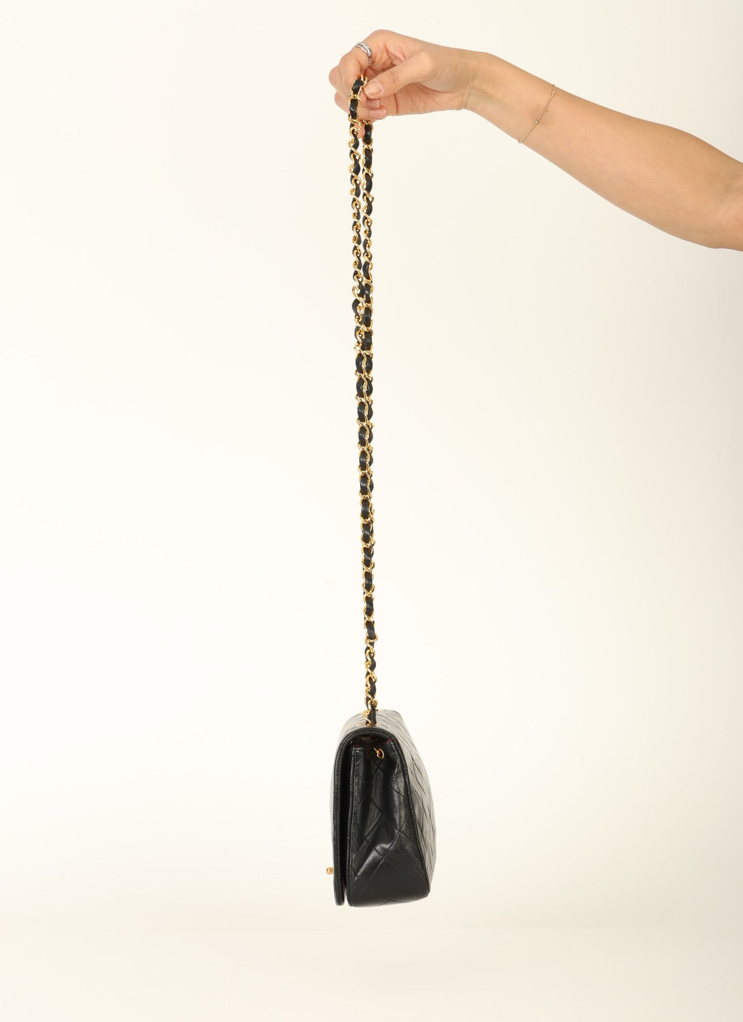 Chanel 1989 Lambskin Turnlock Medium Full Flap