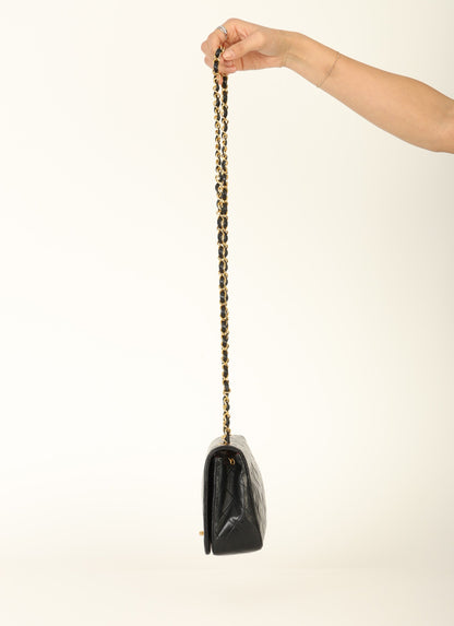 Chanel 1989 Lambskin Turnlock Medium Full Flap