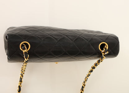 Chanel 1989 Lambskin Turnlock Medium Full Flap