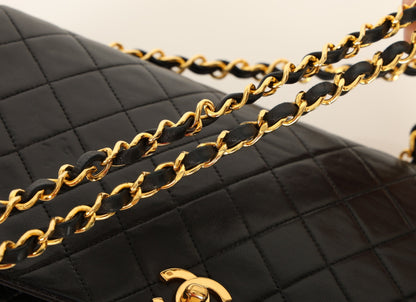Chanel 1989 Lambskin Turnlock Medium Full Flap