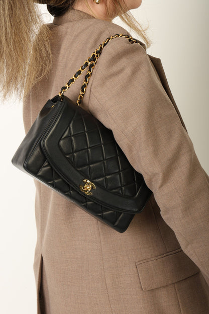 Chanel 1991 Lambskin Medium Diana