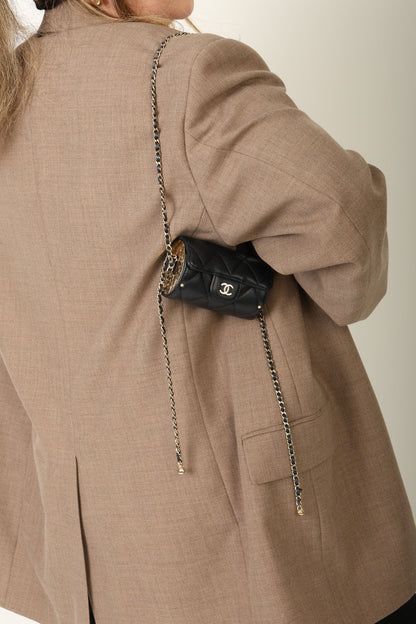 Chanel 2021 Lambskin Chain Minaudi??re