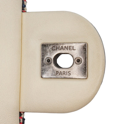 Blue Chanel Medium Tweed Single Flap Crossbody Bag
