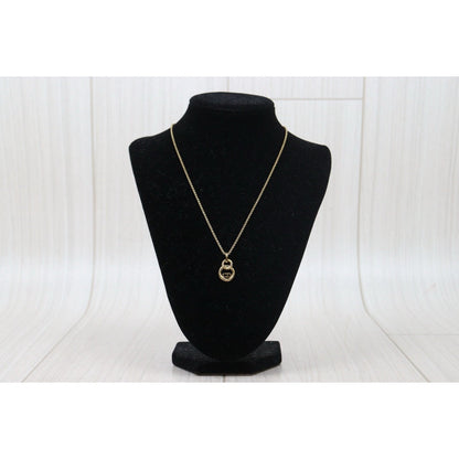 Good ( Rank AB) Dior CD Necklace Gold Plated VT25030126