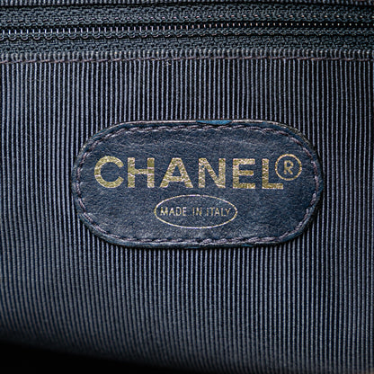 Blue Chanel Caviar Chain Tote