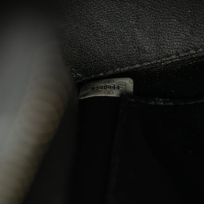 Black Chanel Lambskin Logo Tote
