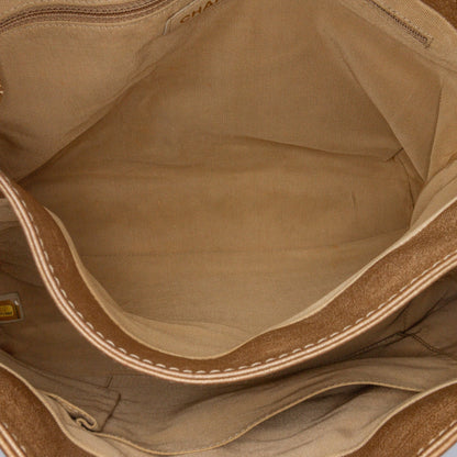 Gold Chanel Grained Metallic Calfskin Trianon Messenger Flap Crossbody Bag