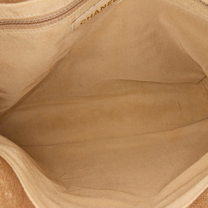 Gold Chanel Grained Metallic Calfskin Trianon Messenger Flap Crossbody Bag