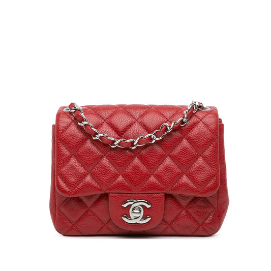 Chanel Sac Mini Square Classic Caviar Single Flap