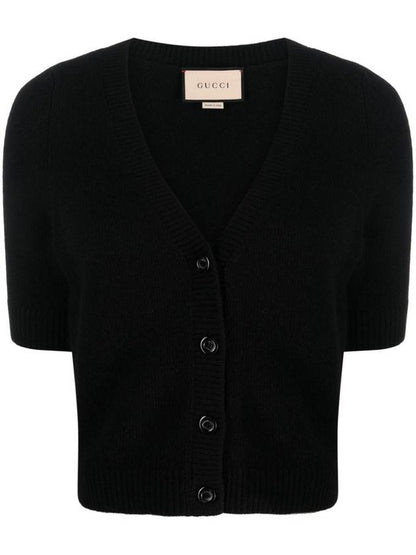Gucci 23 fw VNECKED Cashmere Cardigan 770032XKDRL1000 B0710937422