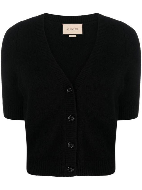 Gucci 23 fw VNECKED Cashmere Cardigan 770032XKDRL1000 B0710937422