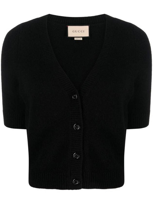 Gucci 23 fw VNECKED Cashmere Cardigan 770032XKDRL1000 B0710937422