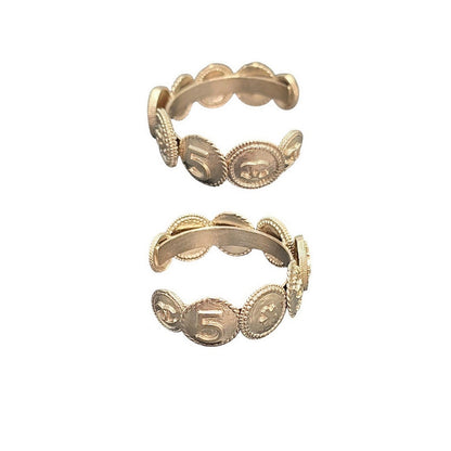 Chanel CC Medallion Coin Cuff Bracelet