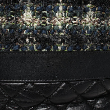 Chanel Tweed and Lambskin Tote Bag Leather Tote Bag in New Condition