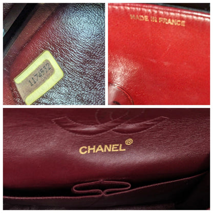 Chanel 90s Classic Black Lambskin Quilted Small Double Flap