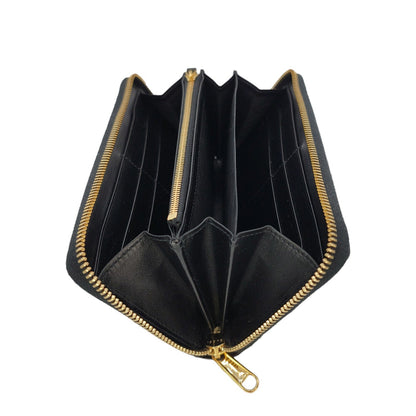 Gucci Black Calf Horsebit 1955 Continental Wallet