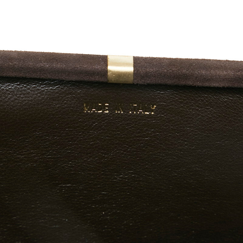 Chanel Suede Matelasse Coco Mark Chain Vanity Bag