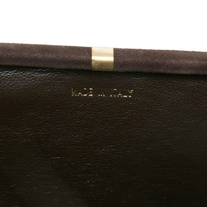 Chanel Suede Matelasse Coco Mark Chain Vanity Bag