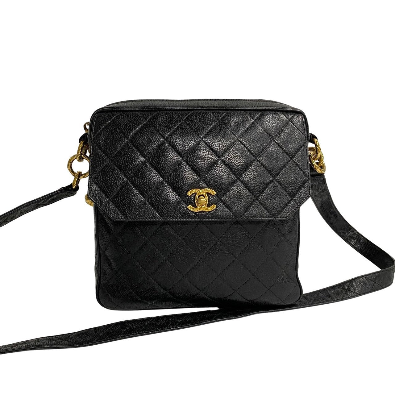 Chanel CC Caviar Crossbody Bag Leather Crossbody Bag 33037 in New Condition
