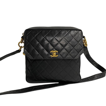 Chanel CC Caviar Crossbody Bag Leather Crossbody Bag 33037 in New Condition