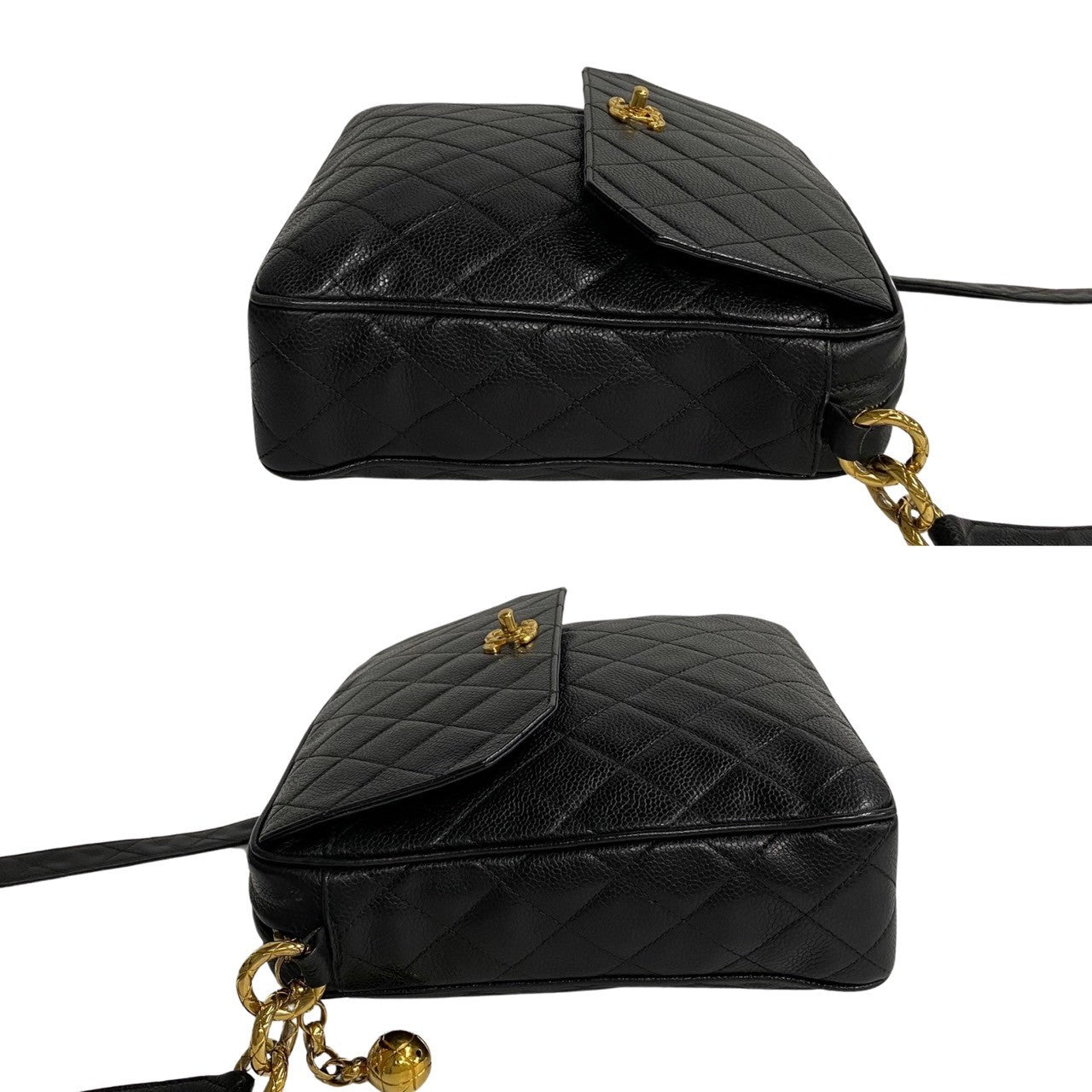 Chanel CC Caviar Crossbody Bag Leather Crossbody Bag 33037 in New Condition