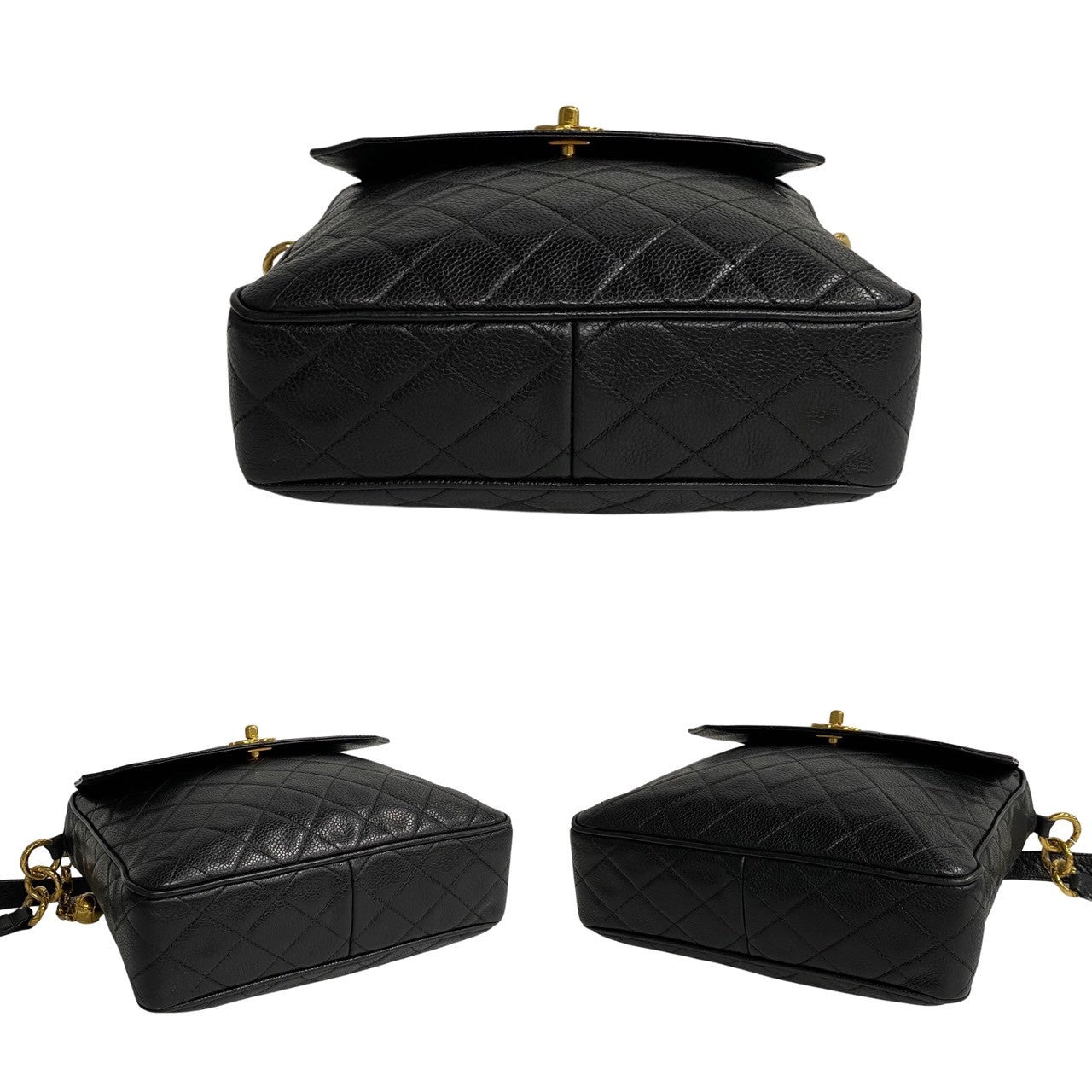 Chanel CC Caviar Crossbody Bag Leather Crossbody Bag 33037 in New Condition
