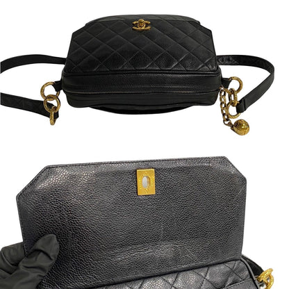 Chanel CC Caviar Crossbody Bag Leather Crossbody Bag 33037 in New Condition