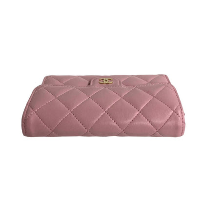 Chanel CC Classic Bifold Flap Wallet  Leather Short Wallet in New Condition