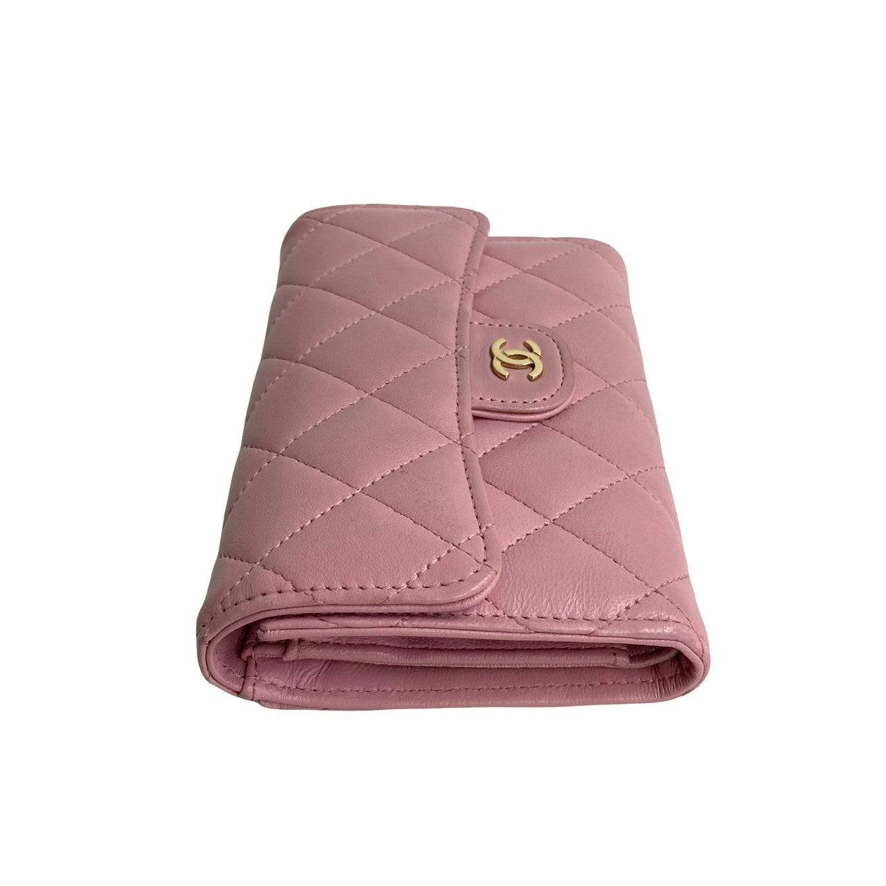 Chanel CC Classic Bifold Flap Wallet  Leather Short Wallet in New Condition