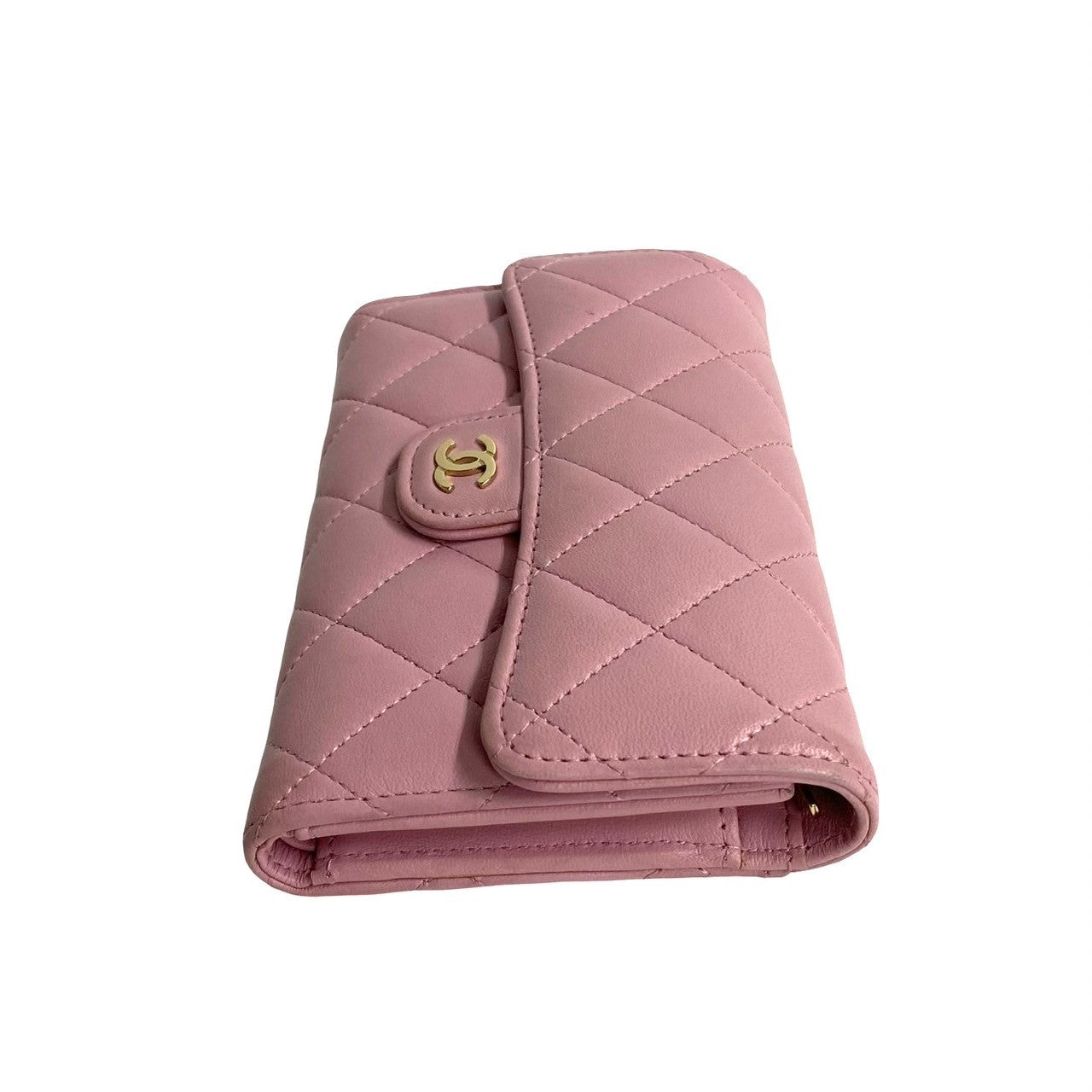 Chanel CC Classic Bifold Flap Wallet  Leather Short Wallet in New Condition