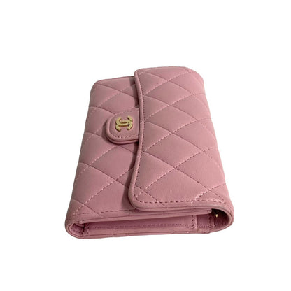 Chanel CC Classic Bifold Flap Wallet  Leather Short Wallet in New Condition