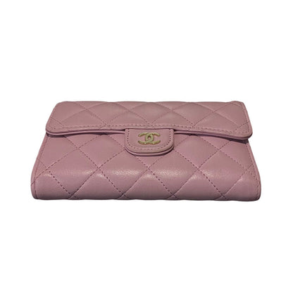 Chanel CC Classic Bifold Flap Wallet  Leather Short Wallet in New Condition