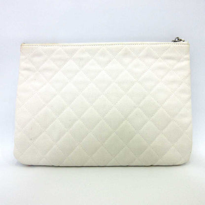 Chanel Canvas Clutch Bag Multicolor