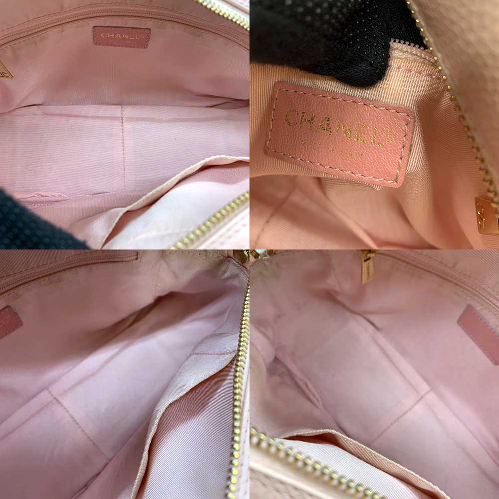 Chanel Caviar Skin Matelasse Chain Tote Bag A18004