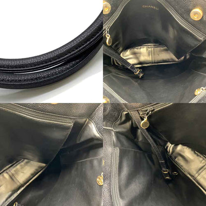 Chanel Caviar Leather Tote Bag Black