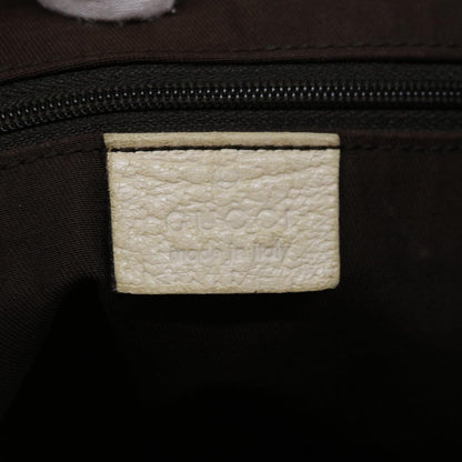 GUCCI GG Canvas Tote Bag Beige White 130736  60142
