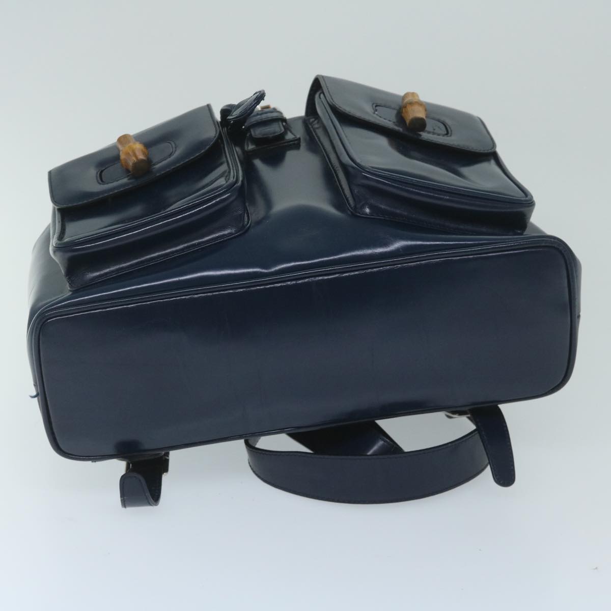 GUCCI Bamboo Backpack Enamel Navy 003 2058 0016 5  60145