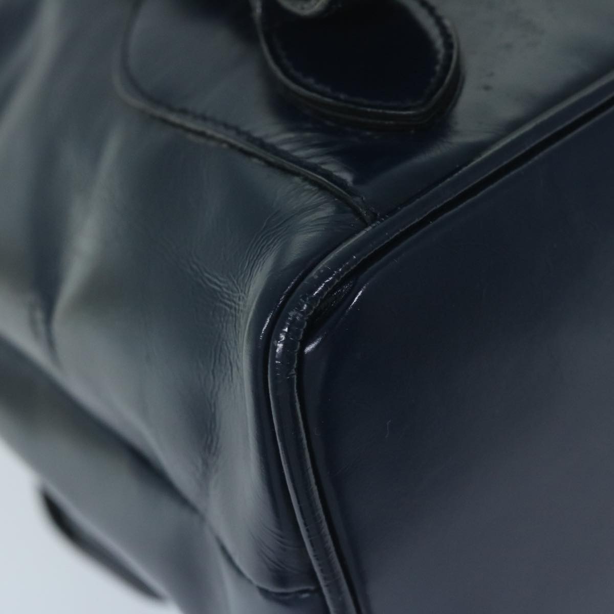 GUCCI Bamboo Backpack Enamel Navy 003 2058 0016 5  60145