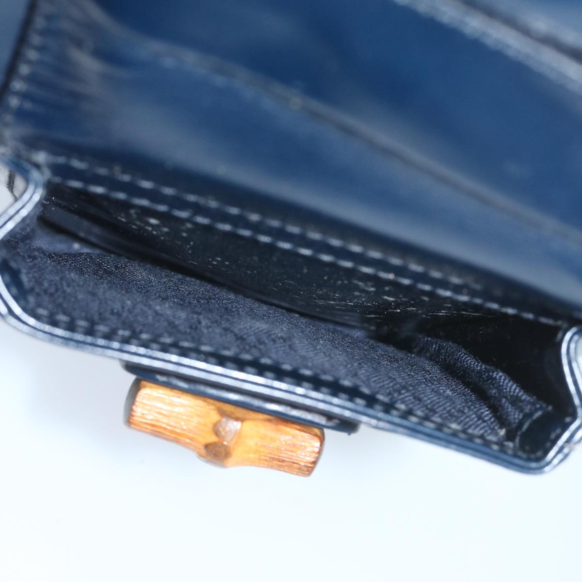GUCCI Bamboo Backpack Enamel Navy 003 2058 0016 5  60145