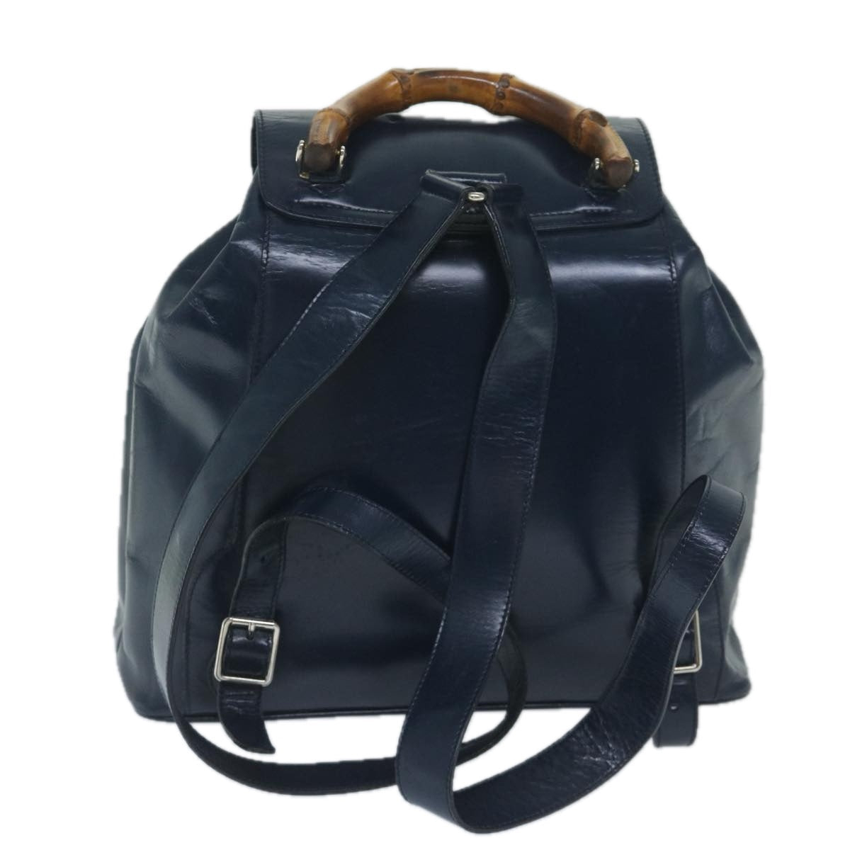 GUCCI Bamboo Backpack Enamel Navy 003 2058 0016 5  60145