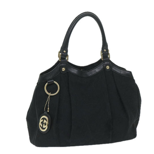 GUCCI GG Canvas Tote Bag Black 211944  60147