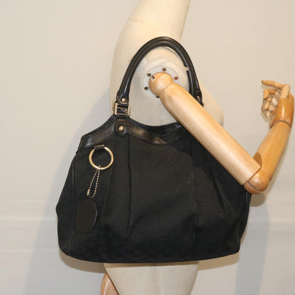 GUCCI GG Canvas Tote Bag Black 211944  60147