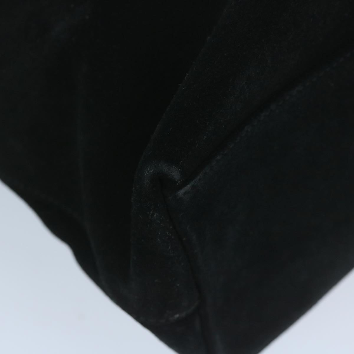 GUCCI Tote Bag Suede Leather Black 002 2113 0476  60148
